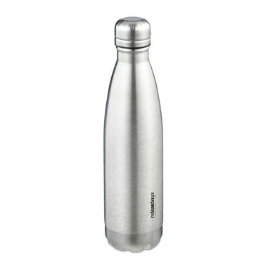 Relaxdays Trinkflasche Edelstahl 500 ml