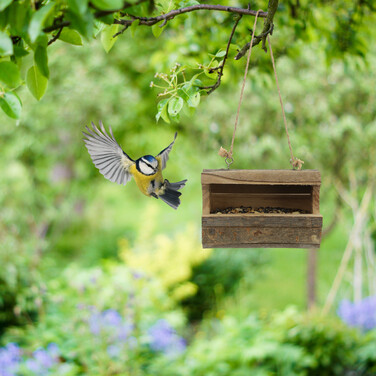 Relaxdays Vogelfutterhaus zum Aufhängen