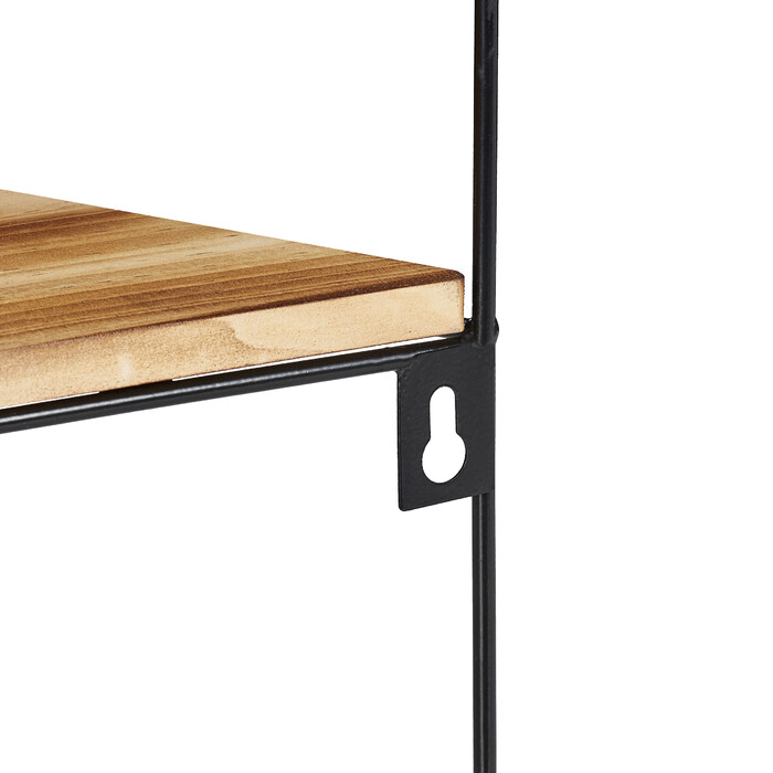 Relaxdays Sechseckiges Wandregal aus Metall