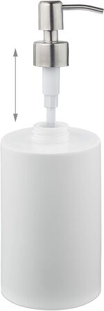 Relaxdays Seifenspender, 180 ml, nachfüllbar, Bad, WC, Küche, Flüssigseifenspender