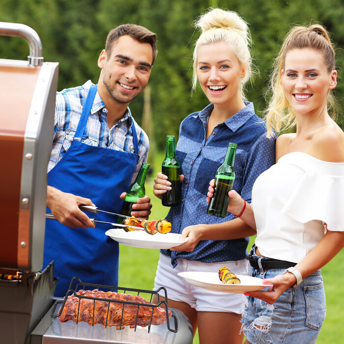 Relaxdays Rippchenhalter für den Grill