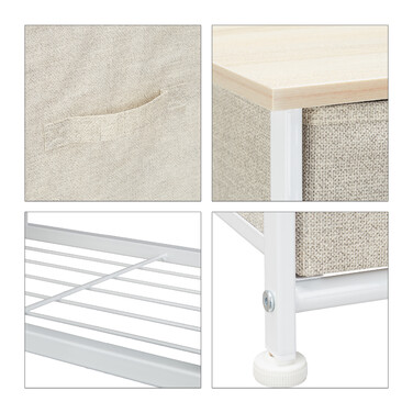 Relaxdays Regalsystem verschiedene Varianten beige