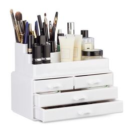 Relaxdays Make Up Organizer mit 4 Schubladen