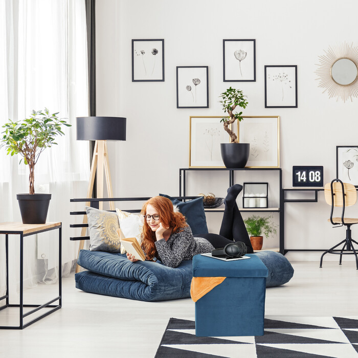 Relaxdays Sitzhocker mit Stauraum