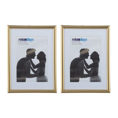 Relaxdays Bilderrahmen 2er Set 13 x 18 cm