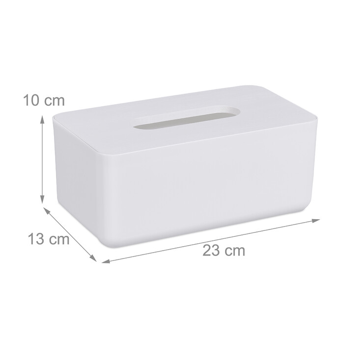 Relaxdays Tücherbox mit Bambusdeckel