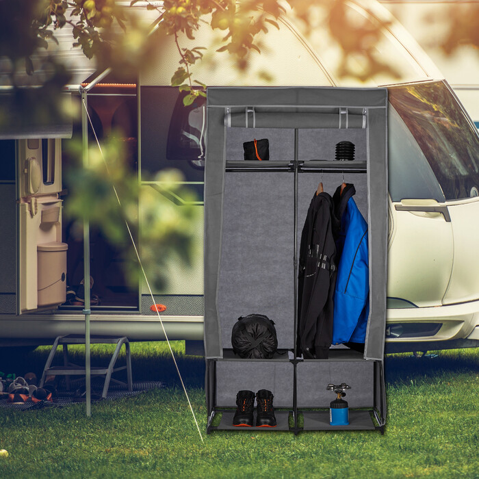 Relaxdays Stoffschrank mit 6 Fächern
