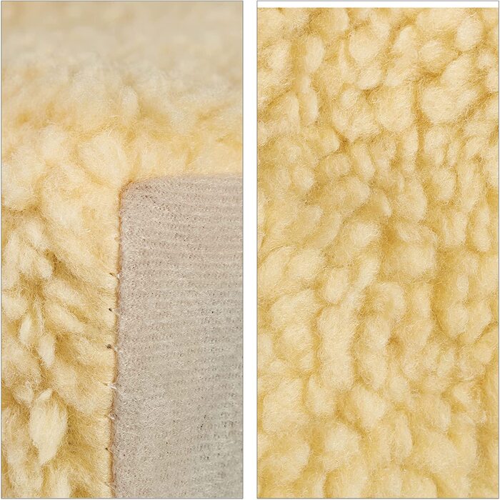Relaxdays Hundetreppe 3 Stufen, kleine & große Hunde, Bett & Couch, Stoffbezug, Tiertreppe innen, HBT 30x35x45 cm, (beige, 30 x 35 x 45 cm)