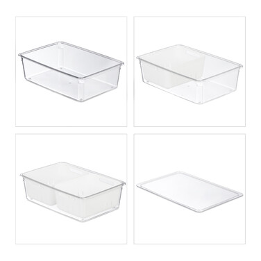 Relaxdays Kühlschrank Organizer 3er Set
