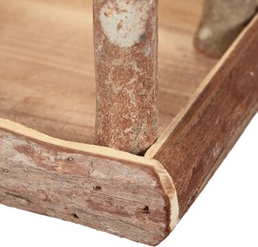 Relaxdays Vogelfutterhaus, Holz, HBT: 19x22x16,5 cm, Garten, Vogelfutterspender, Natur