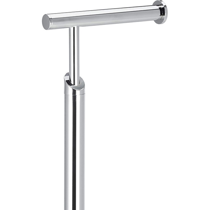 Relaxdays Toilettenpapierhalter stehend PAGNONI, Rollenhalter Toilettenpapier, 4 Ersatzrollen, HBT 71x20x20 cm, silber