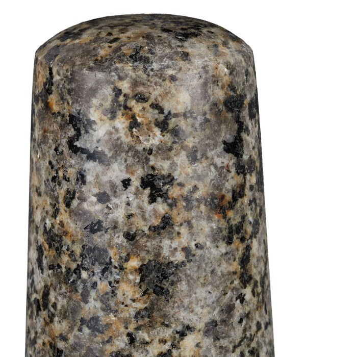 Relaxdays Eckiger Mörser mit Stößel aus Granit