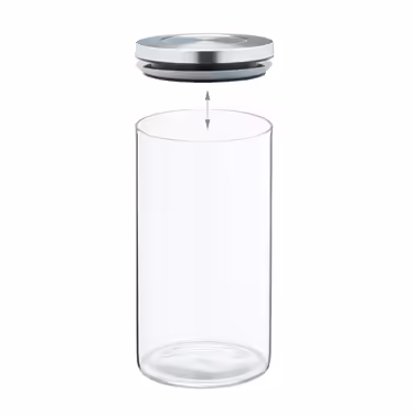 Relaxdays Vorratsgläser 4er Set je 1000 ml