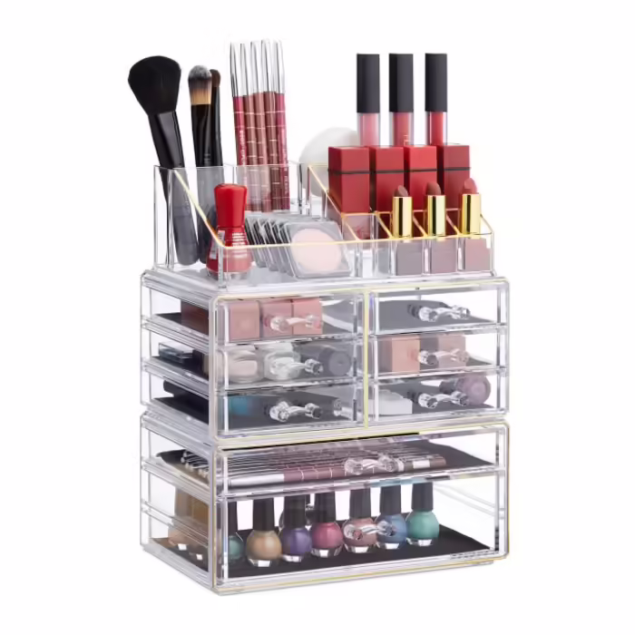 Relaxdays Make Up Organizer mit 8 Schubladen