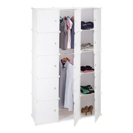 Relaxdays Regalsystem Kleiderschrank 11 Fächer