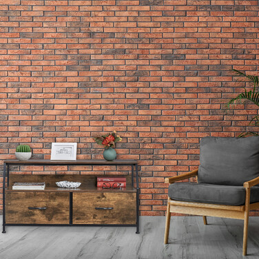 Relaxdays TV Board im Industrial Style