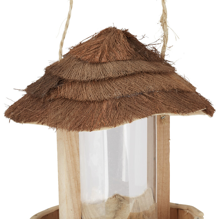 Relaxdays Vogelfutterhaus aus Holz