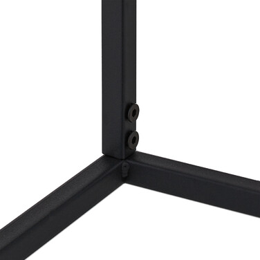 Relaxdays Metall Blumenständer 2er Set in Schwarz