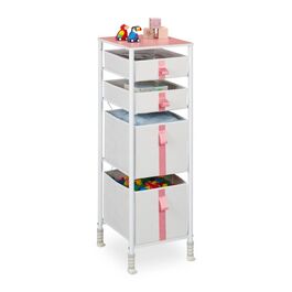 Relaxdays Kommode für Kinder 4 Schubladen