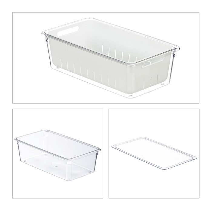 Relaxdays Kühlschrank Organizer 3er Set