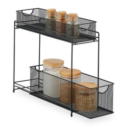 Relaxdays Metall Küchenschrank Organizer