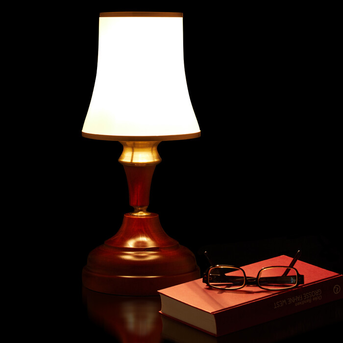 Relaxdays Tischlampe Antik