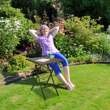 Relaxdays Gartentisch klappbar BASTIAN