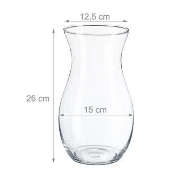 Relaxdays Blumenvase aus Glas