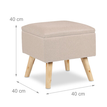 Relaxdays Hocker mit Stauraum