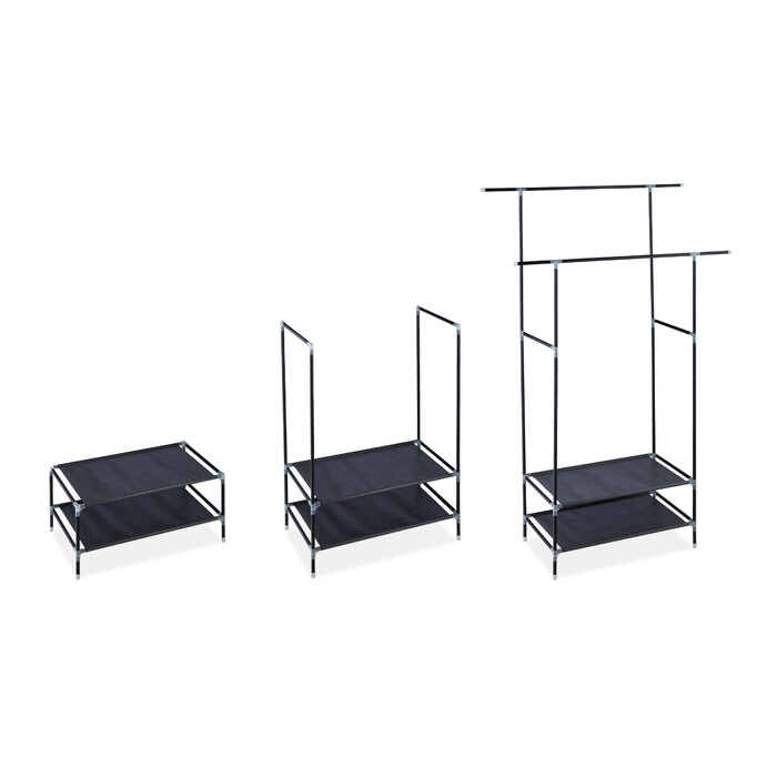 Relaxdays Doppel Kleiderständer Metall