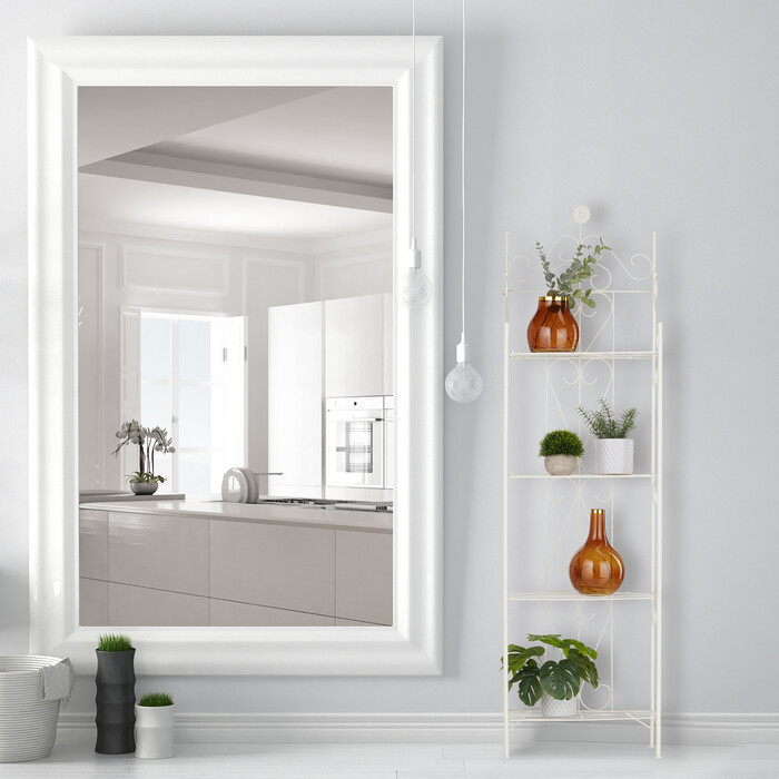Relaxdays Pflanzenregal Metall 4 Ablagen