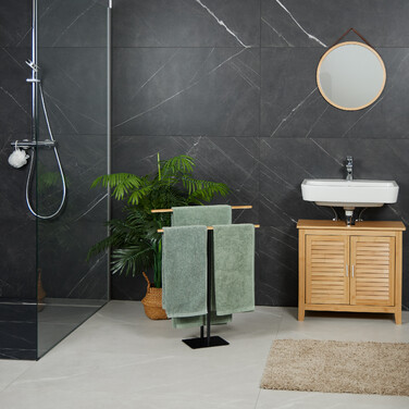 Relaxdays Handtuchständer mit T-Design