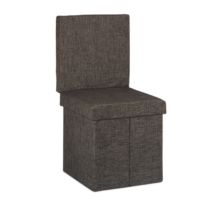 Relaxdays Faltbarer Sitzhocker mit Lehne