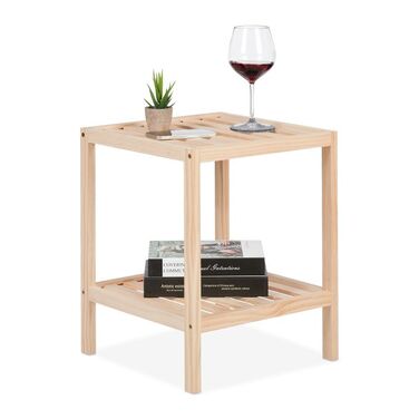 Relaxdays Beistelltisch aus Holz