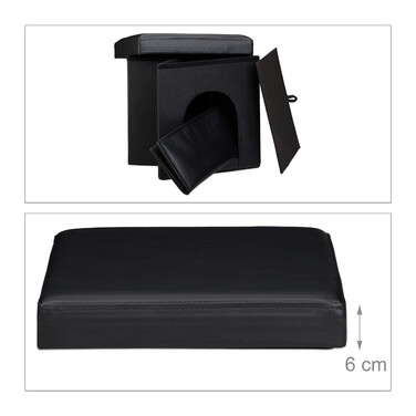 Relaxdays Hundebox Sitzhocker