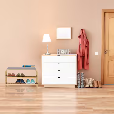 Relaxdays Schuhbank mit Sitzfläche für 3-6 Paar