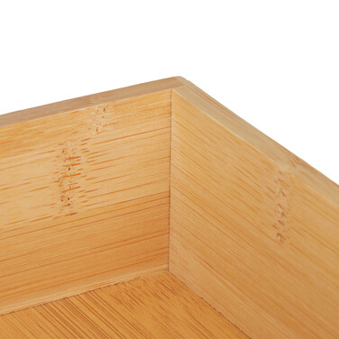 Relaxdays 5er Set Ordnungsboxen Bambus