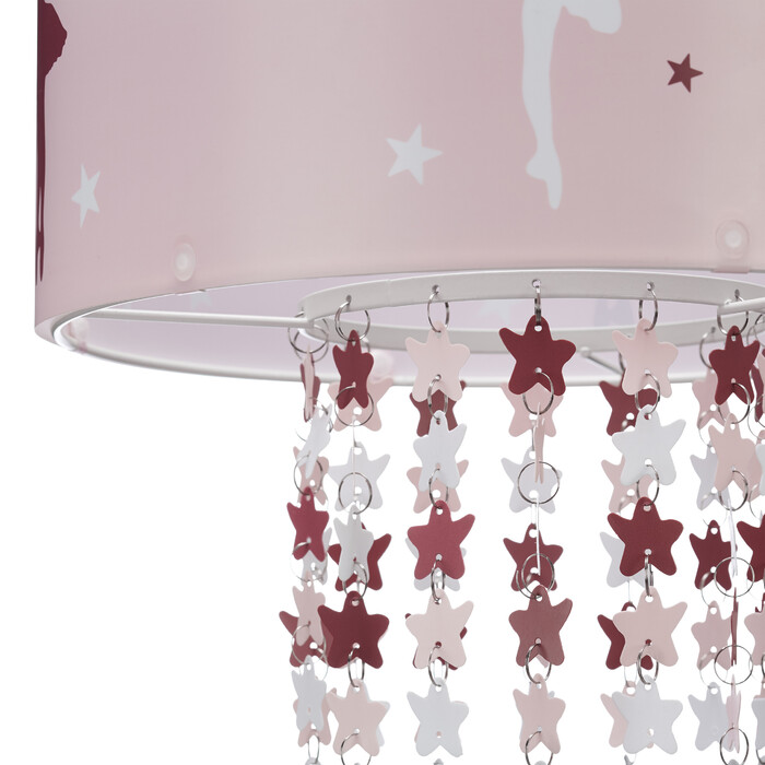 Relaxdays Hängelampe für Mädchen in Rosa