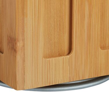 Relaxdays Kapselhalter für Dolce Gusto Kaffeekapseln, drehbar, Kaffee Kapselspender, Bambus, HBT: 40,5x14x14 cm, natur (Für Nespresso Kapseln)