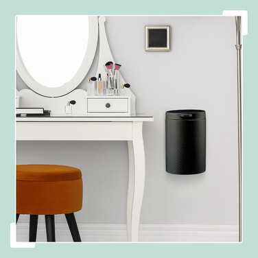 Relaxdays Kosmetikeimer Wandmontage 3 Liter