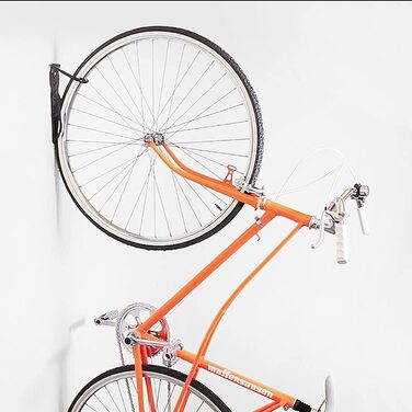 Relaxdays 2er Set Fahrradhalterung, Stahl, Wandmontage, schwarz
