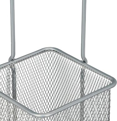 Relaxdays Regenschirmständer, HBT: 52,5 x 13,5 x 13,5 cm, Metall, eckig, modern, Silber (max. 60 Zeichen)