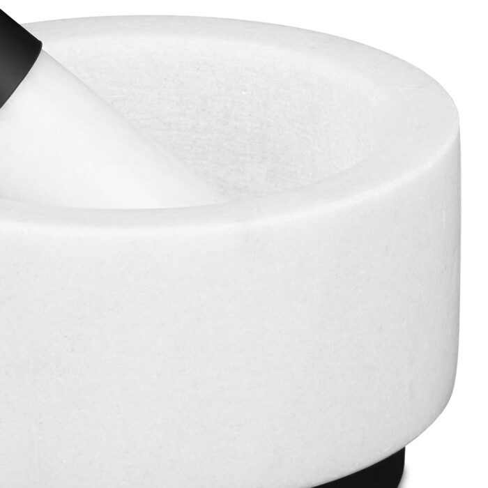 Relaxdays Mörser mit Stößel aus Marmor