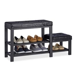 Relaxdays Schuhbank mit Hocker