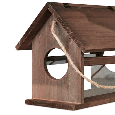 Relaxdays Vogelfutterhaus aus Holz