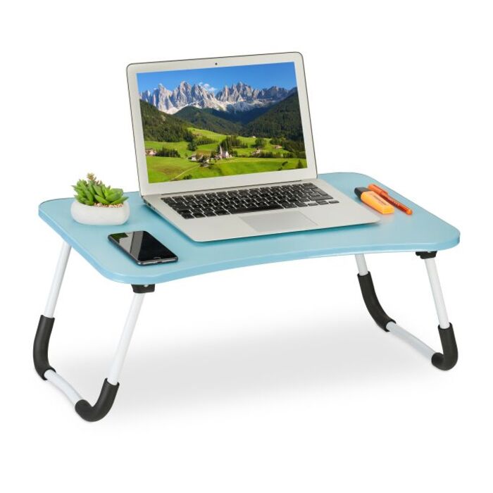 Relaxdays Hellblauer Laptoptisch