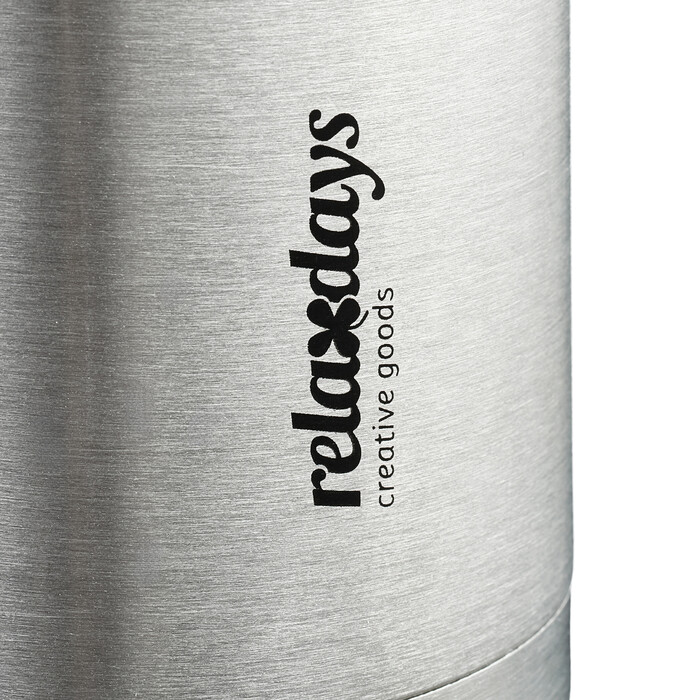 Relaxdays Trinkflasche mit Becher 500 ml