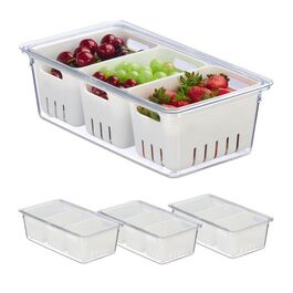 Relaxdays Kühlschrank Organizer 4er Set