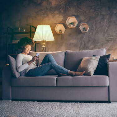 Relaxdays Stehlampe antik