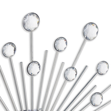 Relaxdays Wanduhr Diamant Ø 33 cm